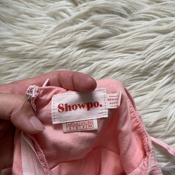 SHOWPO Renewed Jumpsuit In Blush Lenin - Picture 4 of 5